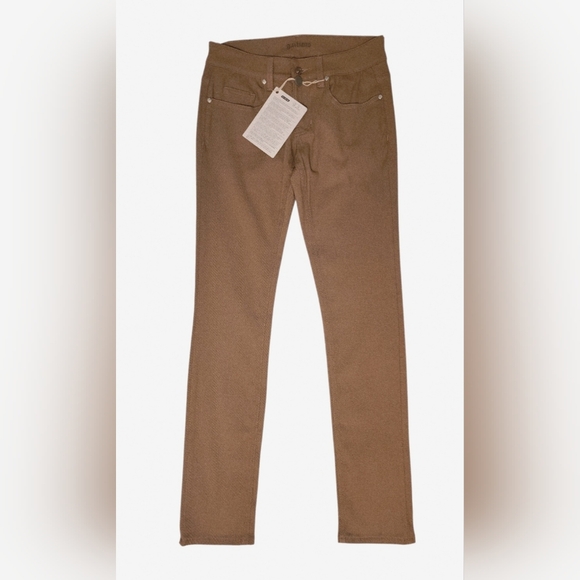 Womens Galliano Camel Stretch Skinny Jeans Size 26 Brand New Made In Italy - Picture 5 of 11